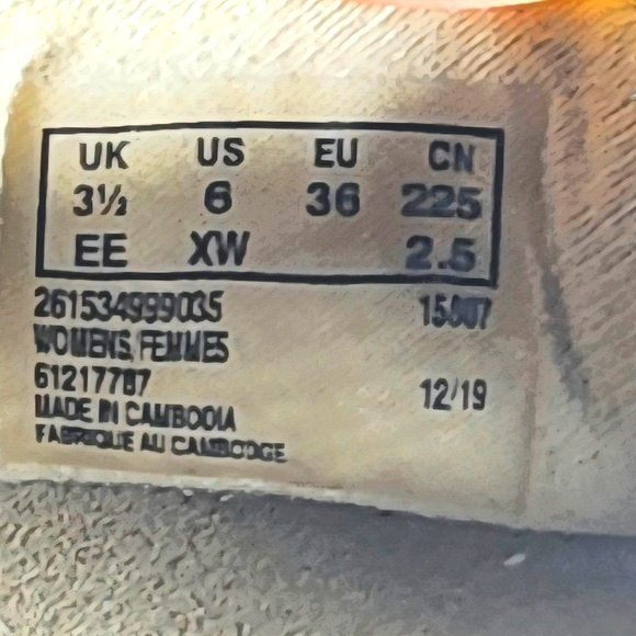 Clarks Leather Sandals Comfort Wedge Slingback Strappy 6WW Gold Copper SilverNWT - Picture 7 of 7